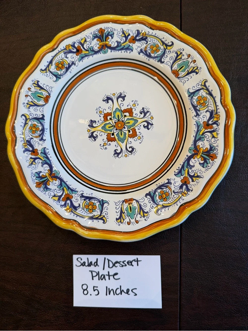 Sur La Table Nova Deruta salad desert Plate